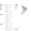 Thumbnail Image 3 of 1/20 CT. T.W. Diamond Arrow Stud Earrings in Sterling Silver