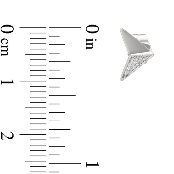 1/20 CT. T.w. Diamond Arrow Stud Earrings in Sterling Silver