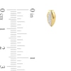 Thumbnail Image 3 of 1/20 CT. T.W. Diamond Half-and-Half Marquise Stud Earrings in Sterling Silver with 24K Gold Plate