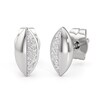 Thumbnail Image 1 of 1/20 CT. T.W. Diamond Half-and-Half Marquise Stud Earrings in Sterling Silver