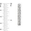 Thumbnail Image 3 of 1/2 CT. T.W. Diamond Cuban Curb Chain Hoop Earrings in Sterling Silver
