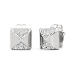1/20 CT. T.W. Diamond Spike Stud Earrings in Sterling Silver
