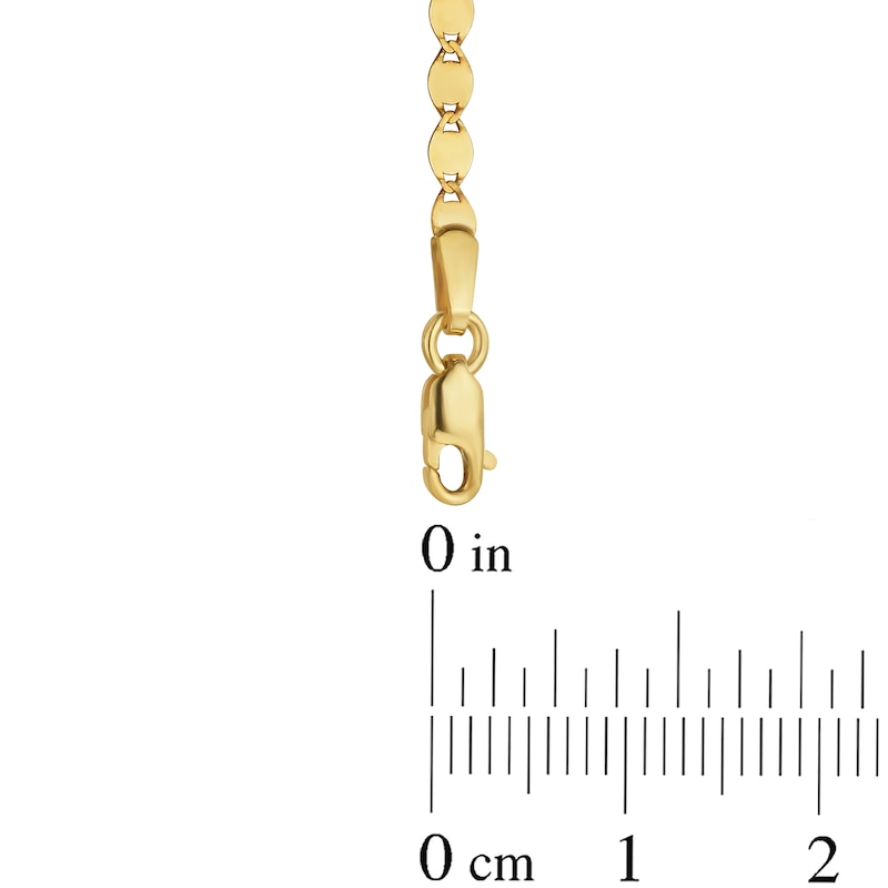 Main Image 2 of 2.2mm Mirror Chain Necklace in Solid 14K Gold - 18"