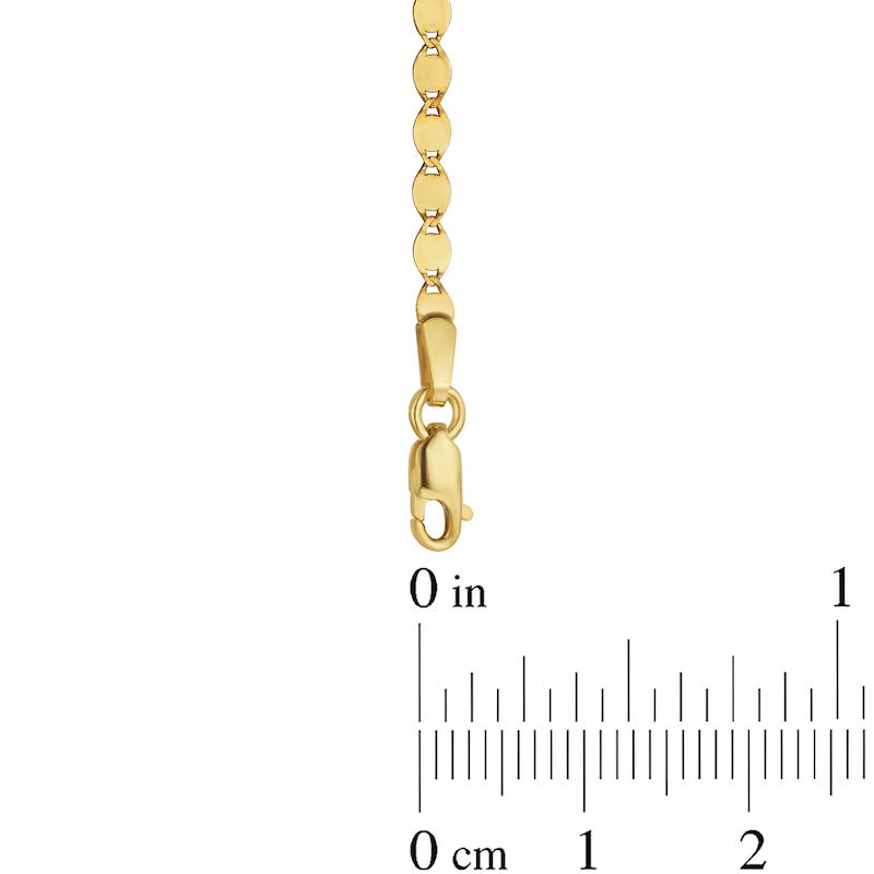 Main Image 3 of 2.2mm Mirror Chain Necklace in Solid 14K Gold - 18"