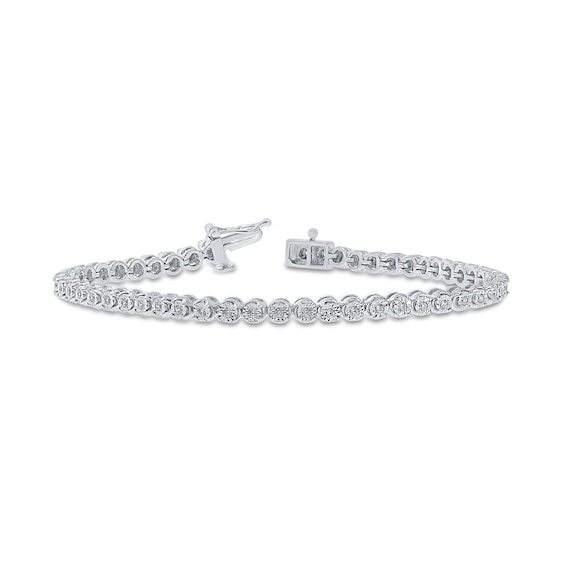 1/2 CT. T.w. Certified Lab-Grown Diamond Miracle Tennis Bracelet in Sterling Silver (F/Vs2)