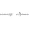 Thumbnail Image 3 of 1/2 CT. T.W. Certified Lab-Grown Diamond Miracle Tennis Bracelet in Sterling Silver (F/VS2)