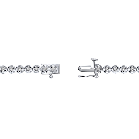 1/2 CT. T.w. Certified Lab-Grown Diamond Miracle Tennis Bracelet in Sterling Silver (F/Vs2)