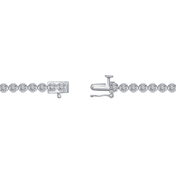 1/2 CT. T.w. Certified Lab-Grown Diamond Miracle Tennis Bracelet in Sterling Silver (F/Vs2)