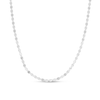 Thumbnail Image 1 of 2.2mm Mirror Chain Necklace in Solid 14K White Gold - 18"