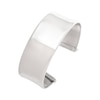 Thumbnail Image 1 of 25.0mm Concave Open Cuff Bangle in Sterling Silver - 8.0"
