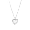 Thumbnail Image 1 of Puff Heart Pendant in Sterling Silver