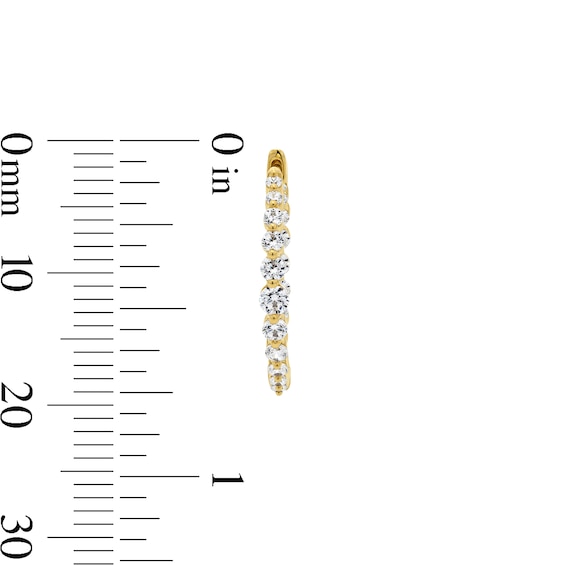 1 CT. T.w. Certified Lab-Grown Diamond Inside-Out Hoop Earrings in 10K Gold (F/Si2)