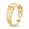 Thumbnail Image 2 of 1/20 CT. T.W. Diamond Cross Cushion-Top Nugget Ring in 10K Gold