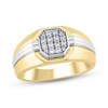 Thumbnail Image 1 of 1/4 CT. T.W. Octagon-Shaped Multi-Diamond Ring in 10K Two-Tone Gold