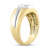 Thumbnail Image 2 of 1/4 CT. T.W. Octagon-Shaped Multi-Diamond Ring in 10K Two-Tone Gold