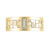Thumbnail Image 3 of 1/10 CT. T.W. Diamond Three Stone Nugget Band in 10K Gold