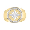 Thumbnail Image 3 of 1/4 CT. T.W. Diamond North Star Octagon-Top Ring in 10K Two-Tone Gold
