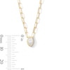 Thumbnail Image 3 of 1/3 CT. Marquise-Cut Certified Lab-Grown Diamond Solitaire Necklace in Sterling Silver with 14K Gold Plate (F/VS2)