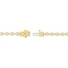 Thumbnail Image 2 of 3 CT. T.W. Pear-Shaped Certified Lab-Grown Diamond Bezel-Set Tennis Bracelet in 10K Gold (F/VS2)