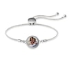 Thumbnail Image 1 of Engravable Photo Cuban Chain Frame Bolo Bracelet in Sterling Silver (1 Image and Line)