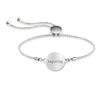 Thumbnail Image 2 of Engravable Photo Cuban Chain Frame Bolo Bracelet in Sterling Silver (1 Image and Line)