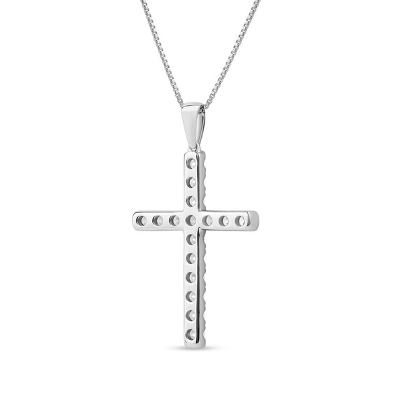 1 CT. T.w. Certified Lab-Grown Diamond Cross Pendant in 14K White Gold (F/Si2)