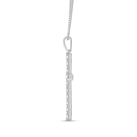 1 CT. T.w. Certified Lab-Grown Diamond Cross Pendant in 14K White Gold (F/Si2)