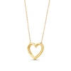 Thumbnail Image 3 of 1/4 CT. T.W. Certified Lab-Grown Diamond Heart Necklace in 14K Gold (F/SI2)