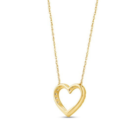 1/4 CT. T.w. Certified Lab-Grown Diamond Heart Necklace in 14K Gold (F/Si2)