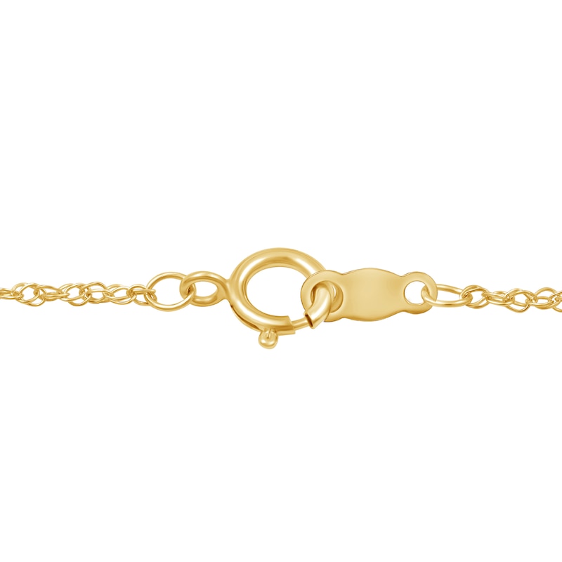 Main Image 5 of 1/4 CT. T.W. Certified Lab-Grown Diamond Heart Necklace in 14K Gold (F/SI2)