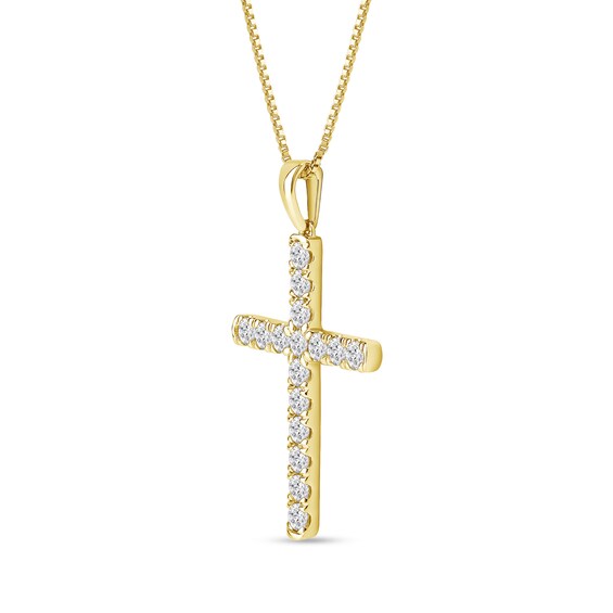 1 CT. T.w. Certified Lab-Grown Diamond Cross Pendant in 14K Gold (F/Si2)
