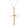 Thumbnail Image 3 of 1 CT. T.W. Certified Lab-Grown Diamond Cross Pendant in 14K Gold (F/SI2)