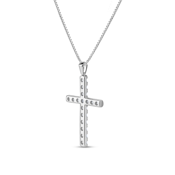 CT. T.w. Certified Lab-Grown Diamond Cross Pendant in 14K Gold (F/Si2
