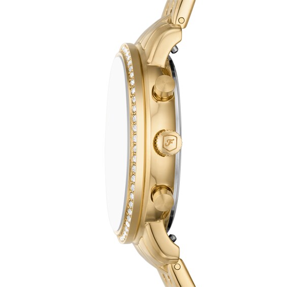 Ladiesâ Fossil Neutra Chronograph Watch with Mother-of-Pearl Dial and Crystal Bezel (Model: Es5358)