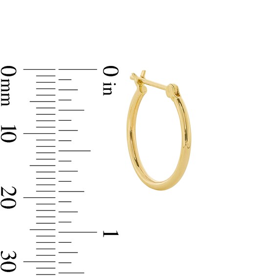 17.5mm Single Hoop Earring in 10K Gold