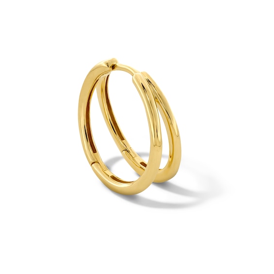 15.0mm Single Split Hoop Earring in 10K Gold