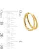 Thumbnail Image 3 of 15.0mm Single Split Hoop Earring in 10K Gold