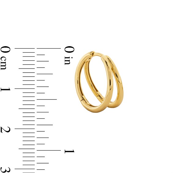 14.5mm Single Split Hoop Earring in 10K Gold