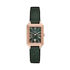 Thumbnail Image 1 of Ladies’ Fossil Raquel Rectangular Watch with Green Dial and Green Leather Strap (Model: ES5366)