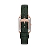 Thumbnail Image 3 of Ladies’ Fossil Raquel Rectangular Watch with Green Dial and Green Leather Strap (Model: ES5366)