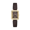 Thumbnail Image 1 of Ladies’ Fossil Raquel Rectangular Watch with Brown Dial and Brown Leather Strap (Model: ES5367)