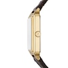 Thumbnail Image 2 of Ladies’ Fossil Raquel Rectangular Watch with Brown Dial and Brown Leather Strap (Model: ES5367)