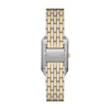 Thumbnail Image 3 of Ladies’ Fossil Raquel Rectangular Two-Tone Watch with Silver Satin Dial (Model: ES5368)