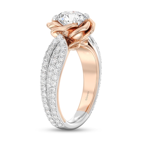 Enchanted Star Belle 2-1/4 CT. T.w. Certified Lab-Grown Diamond Rose Engagement Ring in 14K Two-Tone Gold (F/Vs2)