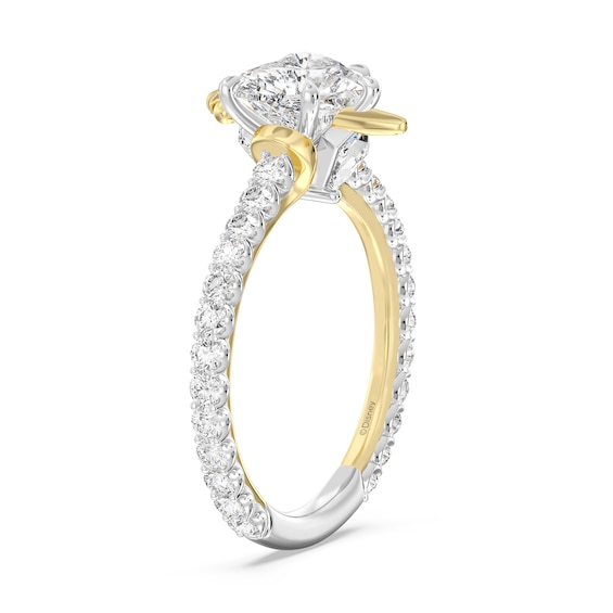 Enchanted Star Villains Evil Queen 2-1/5 CT. T.w. Heart Certified Lab-Grown Diamond Engagement Ring in Two-Tone Gold