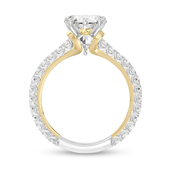 Enchanted Star Villains Evil Queen 2-1/5 CT. T.w. Heart Certified Lab-Grown Diamond Engagement Ring in Two-Tone Gold