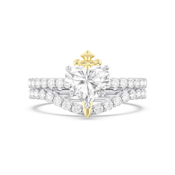 Enchanted Star Villains Evil Queen 2-1/5 CT. T.w. Heart Certified Lab-Grown Diamond Engagement Ring in Two-Tone Gold