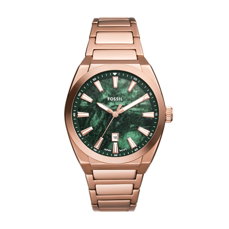 Main Image 1 of Men’s Fossil Everett Watch with Green Marble Stone Dial (Model: FS6074)