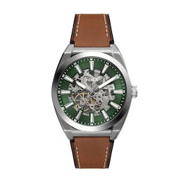 Men’s Fossil Everett Automatic Watch with Green Dial (Model: ME3261)