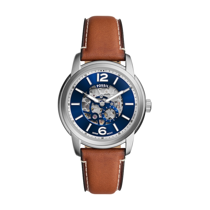 Main Image 1 of Men’s Fossil Heritage Automatic Watch with Blue Dial (Model: ME3263)